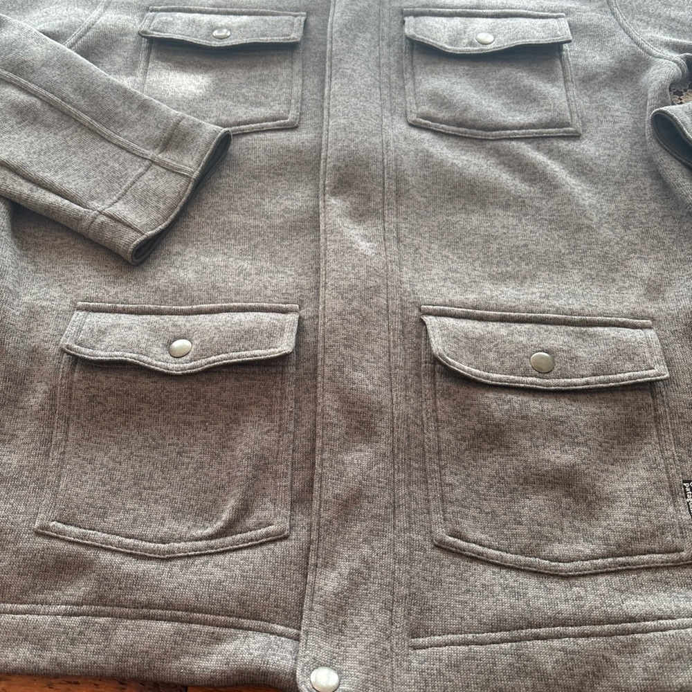 Men's Patagonia Better Sweater Fleece Field Jacket In Heather Grey. Size L - Picture 4 of 6